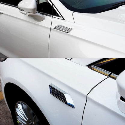 2 PCS Car Body Side Solar Decorative Colorful Strobe Warning Outlet Light, Colorful Strobe Warning Light