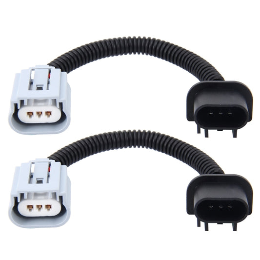2 PCS H13  Car HID Xenon Headlight Male to Female Conversion Cable with Ceramic Adapter Socket, 9004/9007