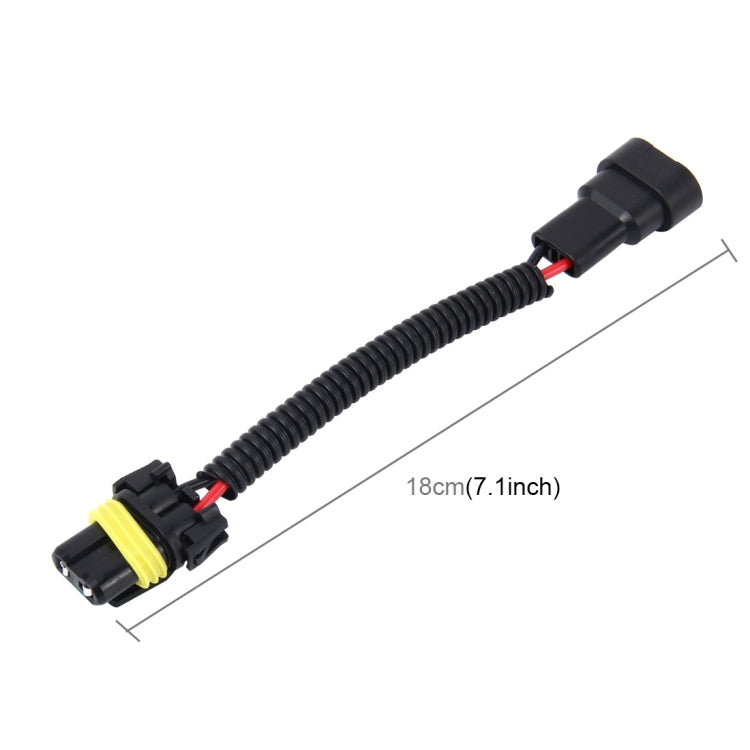2 PCS 9005/9006 Car HID Xenon Headlight Male to Female Conversion Cable, 9005/9006