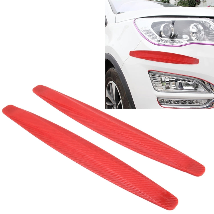 2 PCS Universal Car Body Carbon Fiber Bumper Guard Protector Sticker/Car Crash Bar Bumper Strips /Car Crash Strips/Anti-rub Strips/Anti-rub Bar, Bumper Guard
