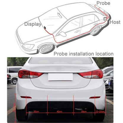 Car Buzzer Reverse Backup Radar System - Premium Quality 2 Parking Sensors Car Reverse Backup Radar System with LCD Display(Black), LCD Screen