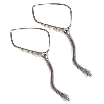 2 PCS Motorcycle Universal Ghost Hand Style Plating Metal Shell Holder Rear VIew Mirror, Ghost Hand