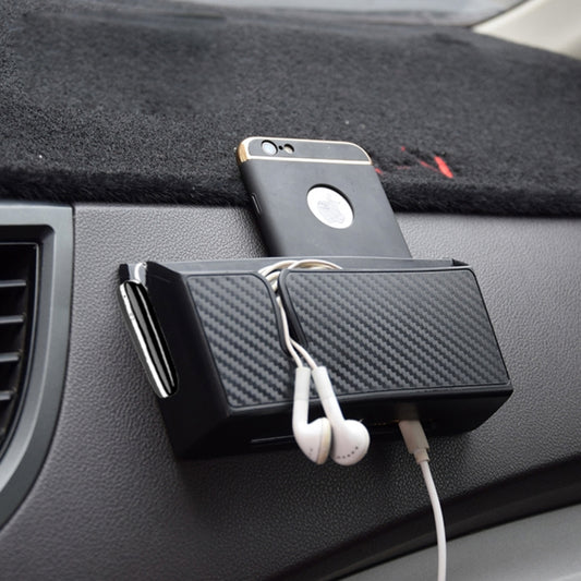 Car EVA Carrying Organizer Storage Double-layer Sticker Bag for Phone Coin Key and Other Small Items(Big Size), Big Size