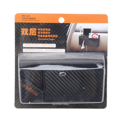 Car EVA Carrying Organizer Storage Double-layer Sticker Bag for Phone Coin Key and Other Small Items(Big Size), Big Size