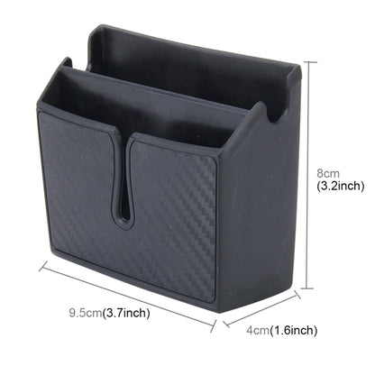 Car EVA Carrying Organizer Storage Double-layer Sticker Bag for Phone Coin Key and Other Small Items(Small Size), Small Size