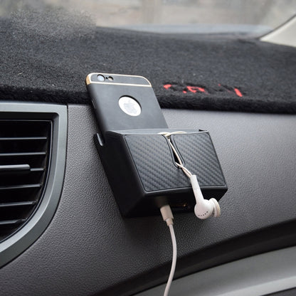 Car EVA Carrying Organizer Storage Double-layer Sticker Bag for Phone Coin Key and Other Small Items(Small Size), Small Size