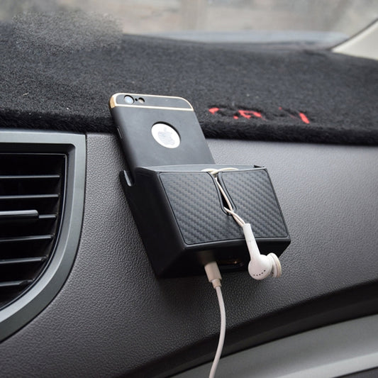 Car EVA Carrying Organizer Storage Double-layer Sticker Bag for Phone Coin Key and Other Small Items(Small Size), Small Size