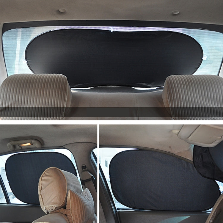 6 in 1 Summer Accessories Coated Silver Car Sun Shade Cloth Set, 6 in 1