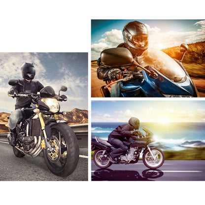 Motorcycle Waterproof Aluminum Shell Bluetooth Handle Stereo Speaker, Support BT/MP3/FM/TF