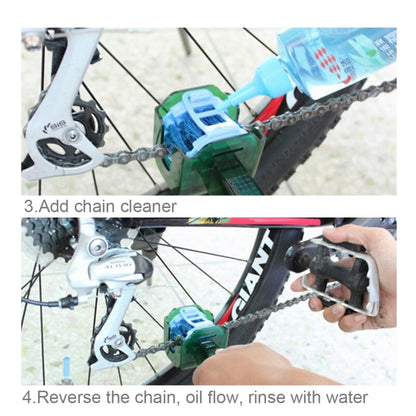 CYLION Multifunctional Quick Wash Brushes Tool kits Chain Cleaner for Bicycle, 5