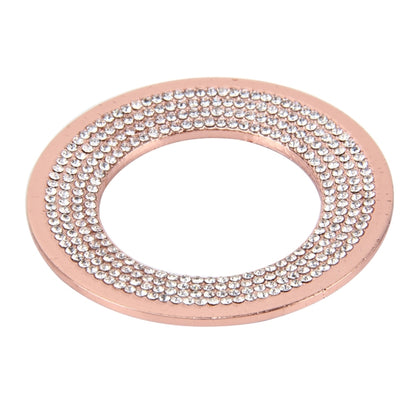 Car Aluminum Steering Wheel Decoration Ring with Diamonds For Volkswagen