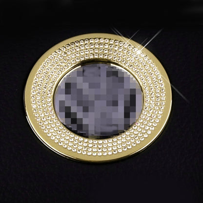 Car Aluminum Steering Wheel Decoration Ring with Diamonds For Volkswagen