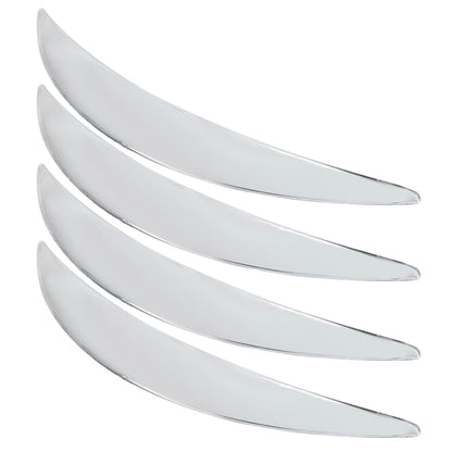 4 PCS Universal Car Auto Plastic Body Bumper Guard Protector Strip Sticker(Silver), JM-330 4 PCS