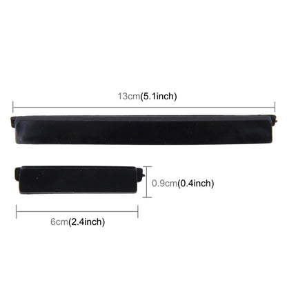 FR JG-031 8 PCS Rubber Car Side Door Edge Protection Guards Cover Trims Stickers, Black, Transparent, White