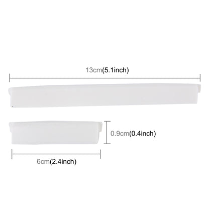 FR JG-031 8 PCS Rubber Car Side Door Edge Protection Guards Cover Trims Stickers, White, Black, Transparent