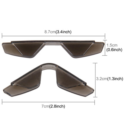 3R 3R-2107 4 PCS Rubber Car Side Door Edge Free Bending Protection Guards Cover Trims Stickers, Coffee, Transparent
