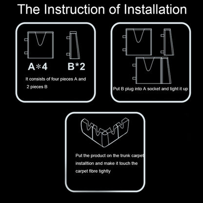 DM-018 4 PCS Assembly Multi-functional Vehicle Protection Stabilization Organization Storage High Quality Holder Kit, DM-018