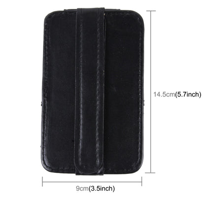 FUDAOCHE Multi-functional Auto Car Sun Visor Sunglasses Holder Card CD Storage Holder Pouch Bag