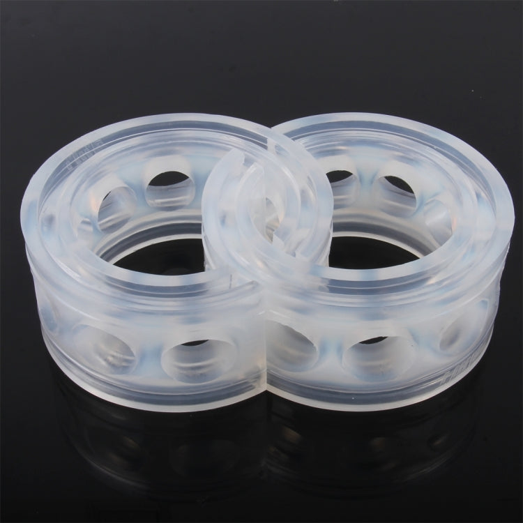 2 PCS Car Auto C Type Shock Absorber Spring Bumper Power Cushion Buffer, Spring Spacing: 27mm, Colloid Height: 50mm, C  Type（Spring Spacing: 27mm, Height: 50mm）