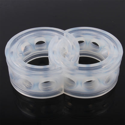 2 PCS Car Auto C Type Shock Absorber Spring Bumper Power Cushion Buffer, Spring Spacing: 27mm, Colloid Height: 50mm, C  Type（Spring Spacing: 27mm, Height: 50mm）