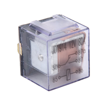 10 PCS JD-1914 80 AMP 12V Waterproof Car Auto Five Plugs Relay, 80A