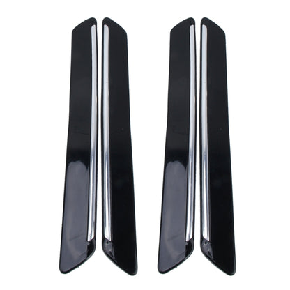 4 PCS Universal Car Auto Plastic Wrap Rubber Front Rear Body Bumper Guard Protector Strip Sticker