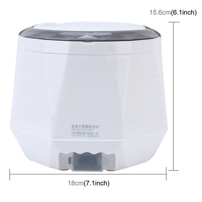 OUSHIBA Car Auto C3 Mini Multi-function Rice Cooker 12V 1.3L Volume for Rice Soup Noodles Vegetable Dessert, White, Green