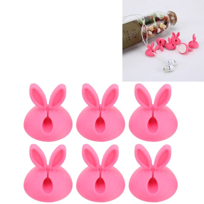 6 PCS CC-941 Rabbit Shape Single Hole Cable Clips Holder, Cable Management System and Cord Organizer Solution, 6 PCS C Rabbit Shape(Green), 6 PCS C Rabbit Shape(Yellow), 6 PCS C Rabbit Shape(Pink)