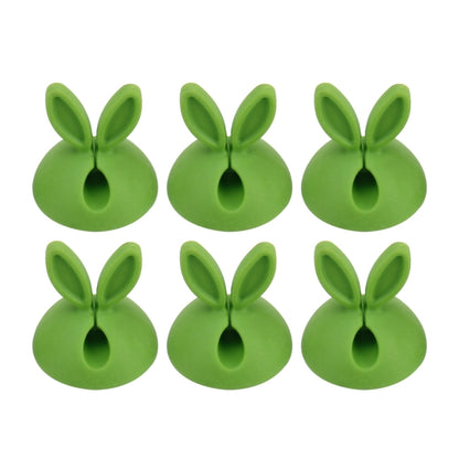 6 PCS CC-941 Rabbit Shape Single Hole Cable Clips Holder, Cable Management System and Cord Organizer Solution, 6 PCS C Rabbit Shape(Green), 6 PCS C Rabbit Shape(Yellow), 6 PCS C Rabbit Shape(Pink)