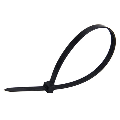 250 PCS 8mm*300mm Nylon Cable Ties, 8mm*300mm Black, 8mm*300mm White