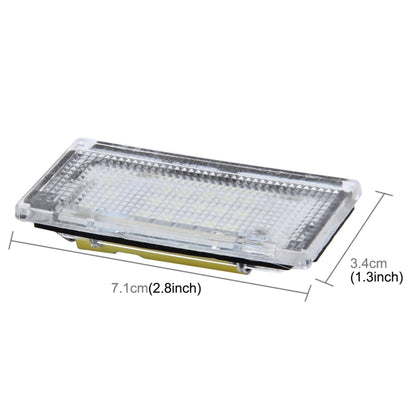 2 PCS License Plate Light with 18 SMD-3528 Lamps for BMW Mini COOPER R50/R52/R53, For BMW Mini COOPER