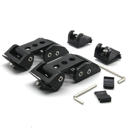 2 PCS Car Three Holes Hood Latch Locking Catch Buckle Engine Cover for Jeep Wrangler JK 2006-2017, Jeep Wrangler JK 2006-2017(Three Holes)