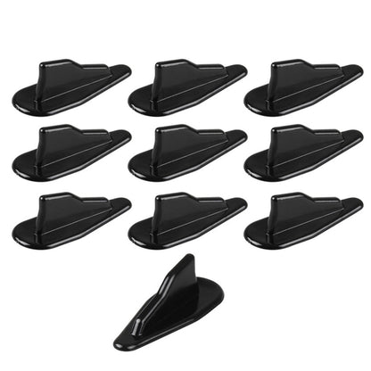 10 PCS Universal Car Black Shark Fin Diffuser Vortex Generator Roof Spoiler, Black