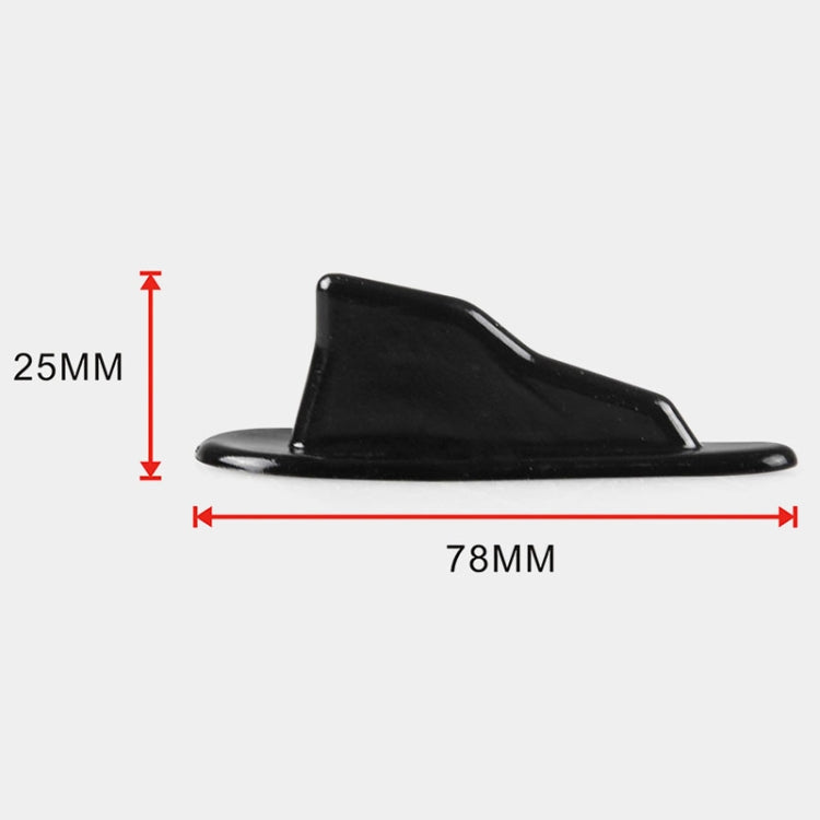 10 PCS Universal Car Black Shark Fin Diffuser Vortex Generator Roof Spoiler, Black