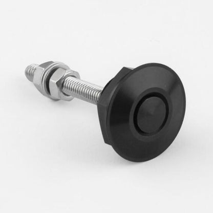 Car Mini Stainless Steel Quick-pins Push Button Billet Hood Pins Lock Clip Kit, Mini Stainless Steel (Black), Mini Stainless Steel (Silver)