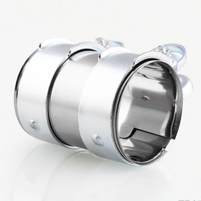 2.0 inch Car Turbo Exhaust Downpipe Low carbon Stainless Steel Lap Joint Band Clamp, 2.0 inch (Low carbon)