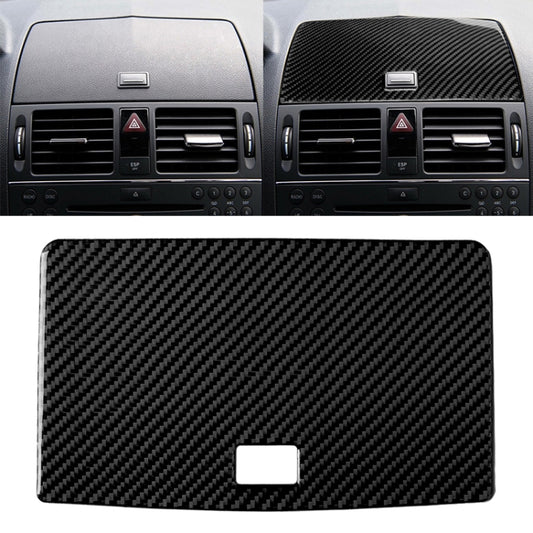 Car Carbon Fiber Console Navigation Panel Decorative Sticker for Mercedes-Benz W204 C Class 2007-2010, Console Navigation