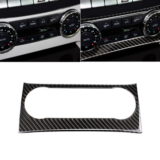 Car Carbon Fiber Air Conditioning Knob Control Panel Decorative Sticker for Mercedes-Benz W204 C Class 2011-2013, Air Conditioning Knob (German Flag)