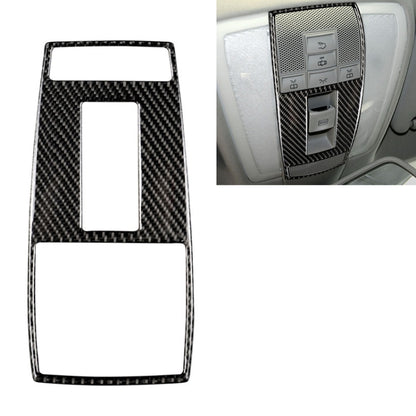 Car Carbon Fiber Reading Lamp Frame Decorative Sticker for Mercedes-Benz W204 2007-2013 / W212 2010-2012, Reading Lamp Frame