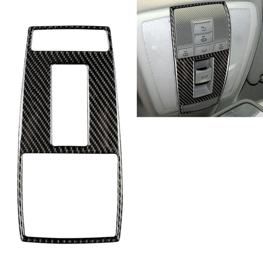 Car Carbon Fiber Reading Lamp Frame Decorative Sticker for Mercedes-Benz W204 2007-2013 / W212 2010-2012, Reading Lamp Frame