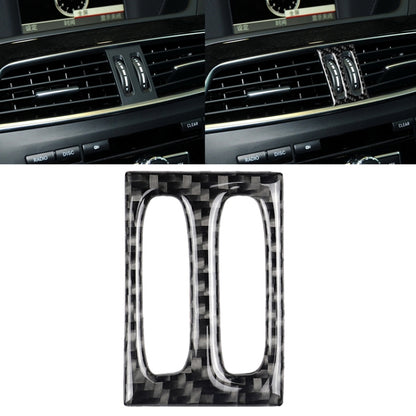 Car Carbon Fiber Intermediate Air Outlet Panel Decorative Sticker for Mercedes-Benz W204 2011-2013, Intermediate Air Outlet