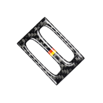 Car German Flag Carbon Fiber Intermediate Air Outlet Panel Decorative Sticker for Mercedes-Benz W204 2011-2013, Intermediate Air Outlet (German Flag)