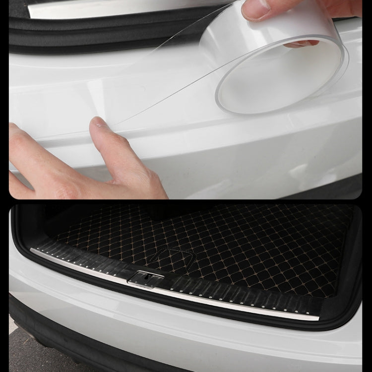 Universal Car Door Invisible Anti-collision Strip Protection Guards Trims Stickers Tape, Size: 5cm x 3m, Size: 5cm x 3m