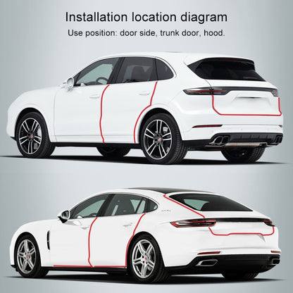 Universal Car Door Invisible Anti-collision Strip Protection Guards Trims Stickers Tape, Size: 5cm x 10m, Size: 5cm x 10m
