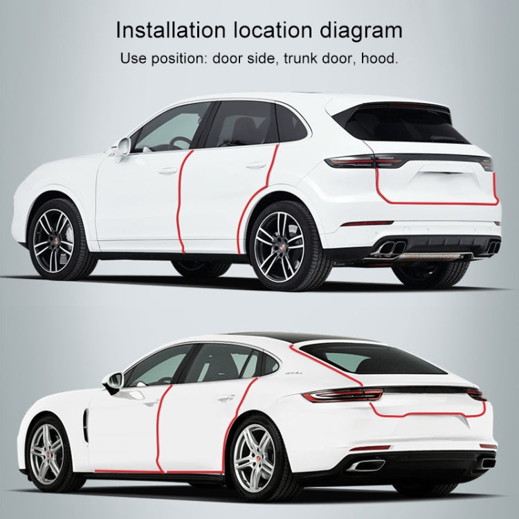 Universal Car Door Invisible Anti-collision Strip Protection Guards Trims Stickers Tape, Size: 7cm x 3m, Size: 7cm x 3m