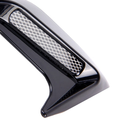 2PCS Plastic Decorative Air Flow Intake Turbo Bonnet Hood Side Vent Grille Cover With Self-adhesive Sticker