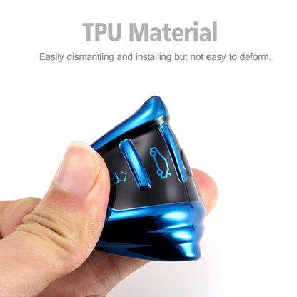 TPU One-piece Electroplating Opening Full Coverage Car Key Case for Volkswagen Lavida / SAGITAR / Jetta / C-TREK / BORA / Tiguan / Santana / POLO, Blue, Red, Pink, Silver