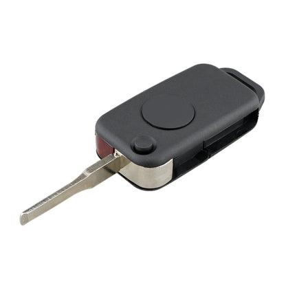 For Mercedes-Benz Car Keys Replacement 1 Button Car Key Case with Foldable Key Blade, 1 Button