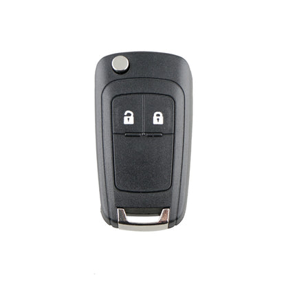 For Opel Car Keys Replacement 2 Buttons Car Key Case with Foldable Key Blade, 2 Buttons with Foldable Key Blade