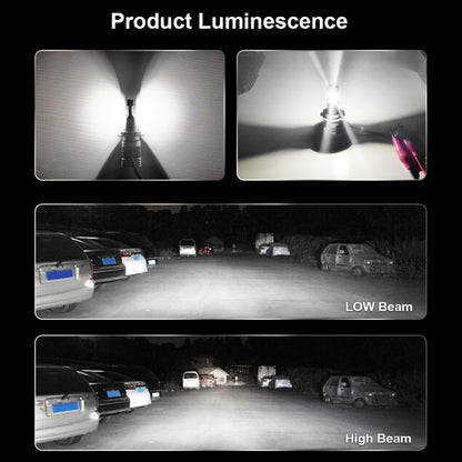 2 PCS M3 H4 DC9-32V / 17W / 6500K / 2000LM IP68 Car LED Headlight Lamps, H4